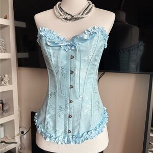 Blue Corset Top